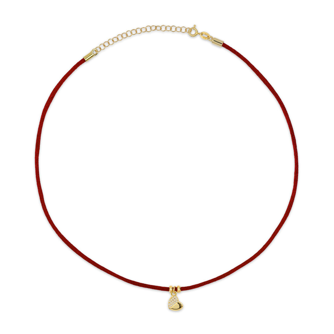 Choker Raso con Cuore o Stella Zirconata