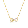 Collana con infinito e cuore zircone