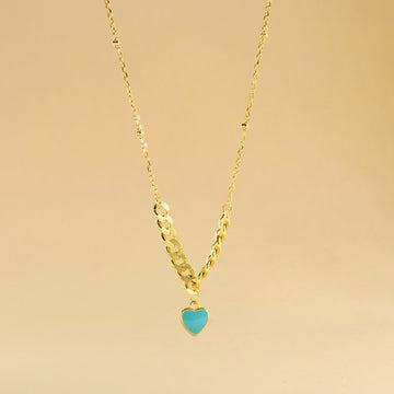 Collana Con Cuore Smaltato