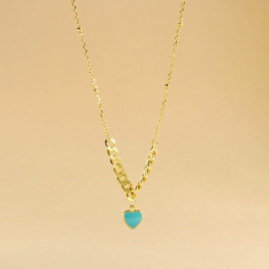 Collana Con Cuore Smaltato