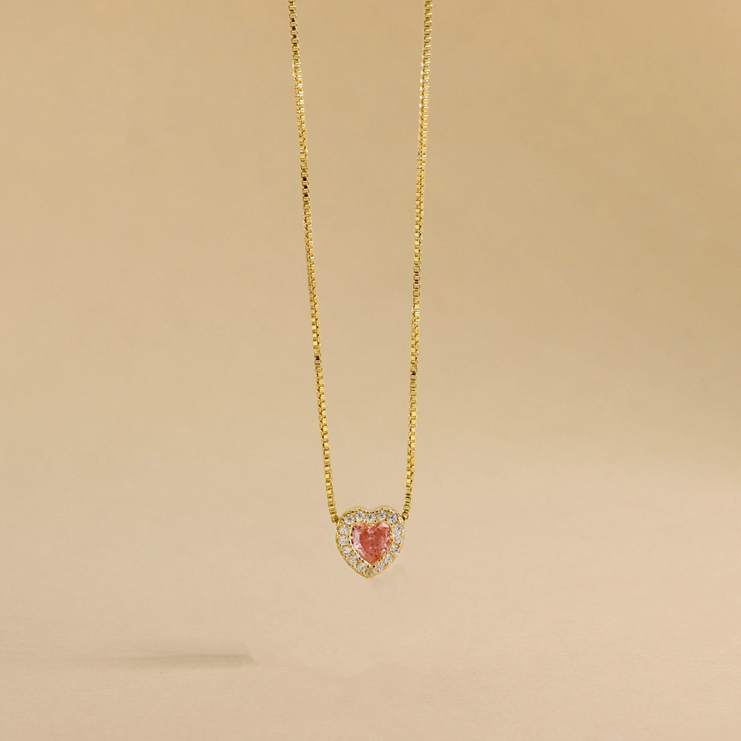 Collana Con Cuore Zirconato