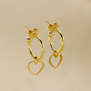 Orecchino Geometria Con Pendente