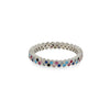Anello Fascia Pietre Colorate