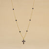 Collana con Pietre Colorate e Croce
