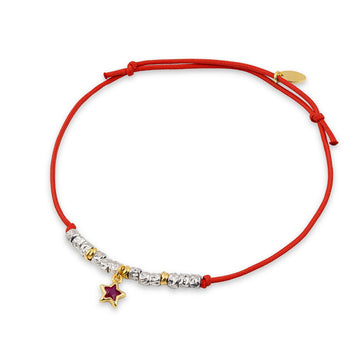 Bracciale pepite pietra di luce stella