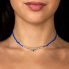 Choker pepite pietra di luce cuore
