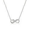 Collana con infinito e cuore zircone