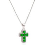 Collana con Croce e Zirconi Colorati