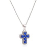 Collana con Croce e Zirconi Colorati
