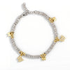 Bracciale Pepite Pieno Con Pendenti Strass