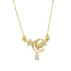 Collana con Luna Madreperla e Stelle