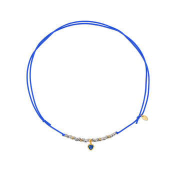 Choker pepite pietra di luce cuore