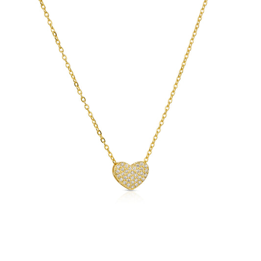 Collana Cuore Pavé