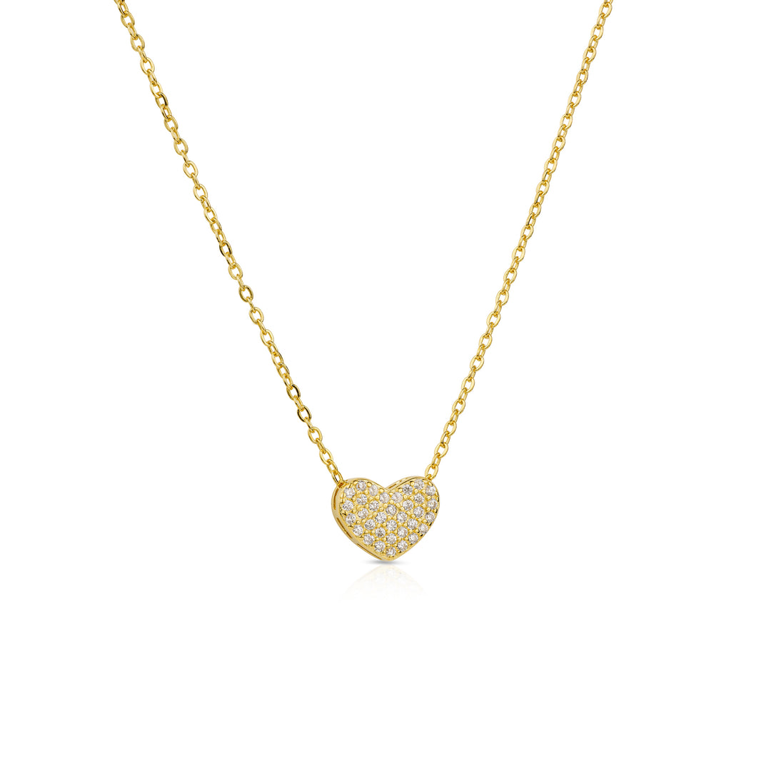 Collana Cuore Pavé