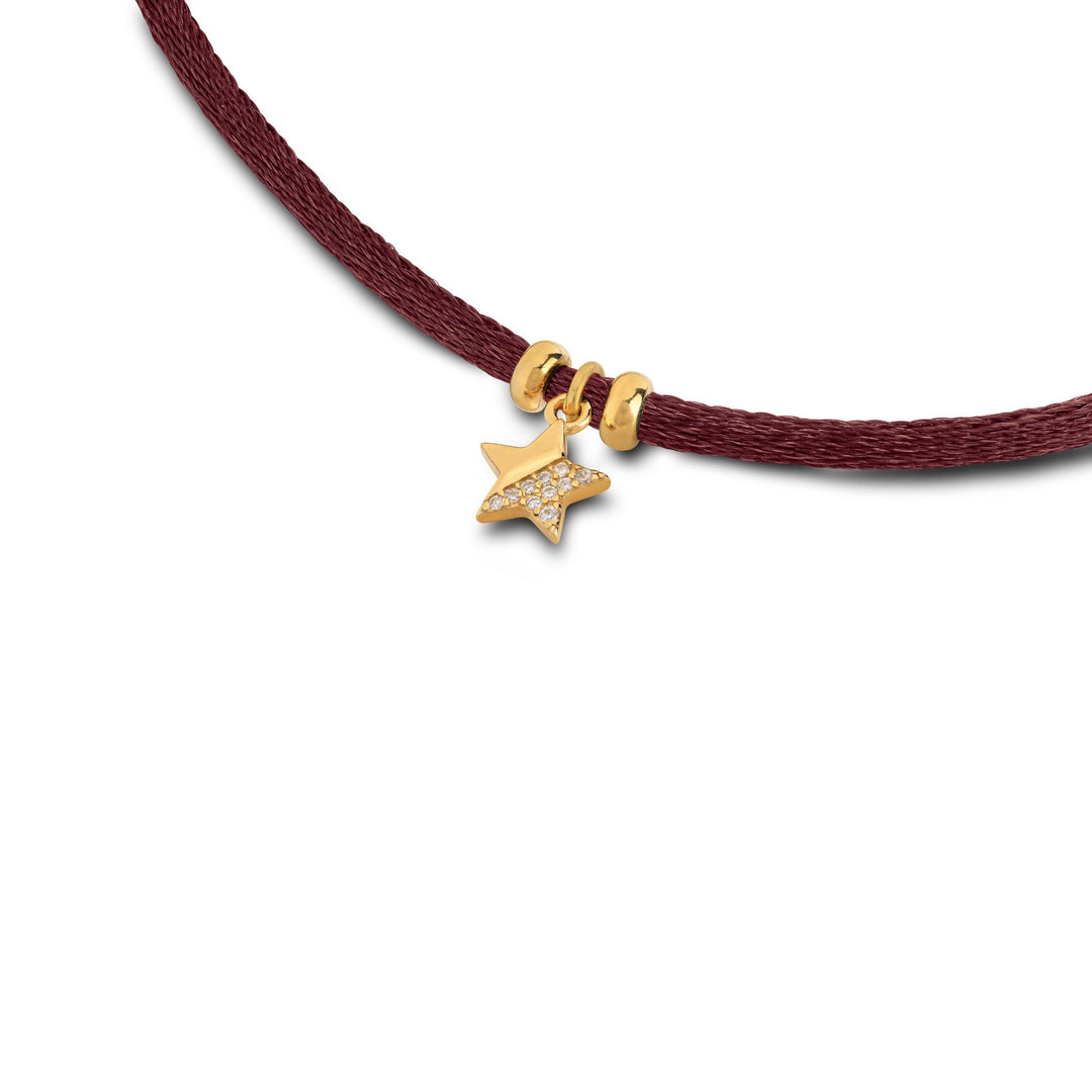 Choker Raso con Cuore o Stella Zirconata