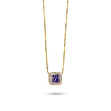 Collana Con Quadrato Zirconato