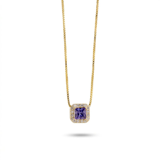 Collana Con Quadrato Zirconato