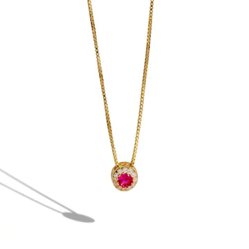 Collana Con Cerchio Zirconato