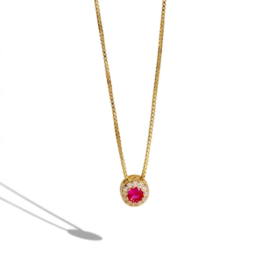 Collana Con Cerchio Zirconato