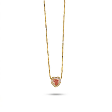 Collana Con Cuore Zirconato