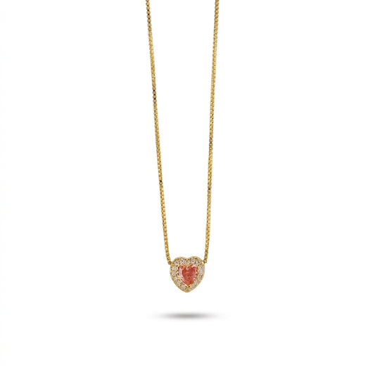 Collana Con Cuore Zirconato