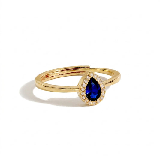 Anello Con Goccia Zirconata