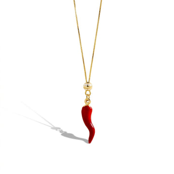 Collana Con Corno Grande