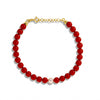 Bracciale Di Perle Corallo Con Perla Colorata