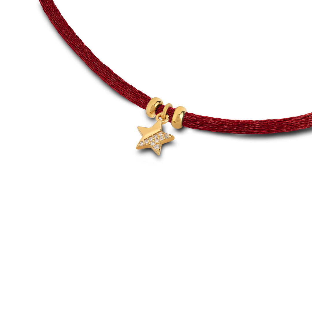 Choker Raso con Cuore o Stella Zirconata