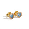Orecchini Con Cuori Zirconati