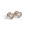 Orecchini Con Cuori Zirconati