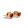 Orecchini Con Cuori Zirconati