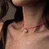 Choker Colorato con Perla