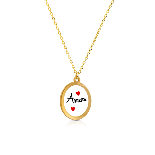 Collana con Medaglietta Personalizzata Love