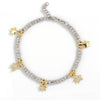 Bracciale Pepite Pieno Con Pendenti Strass
