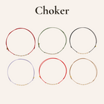 Carica l&#39;immagine nella Galleria, Set Duo Choker con Pepite
