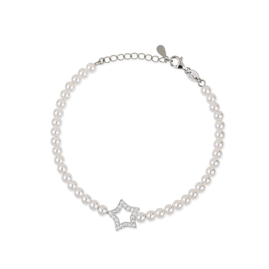 Bracciale di Perle con Soggetto Zirconato