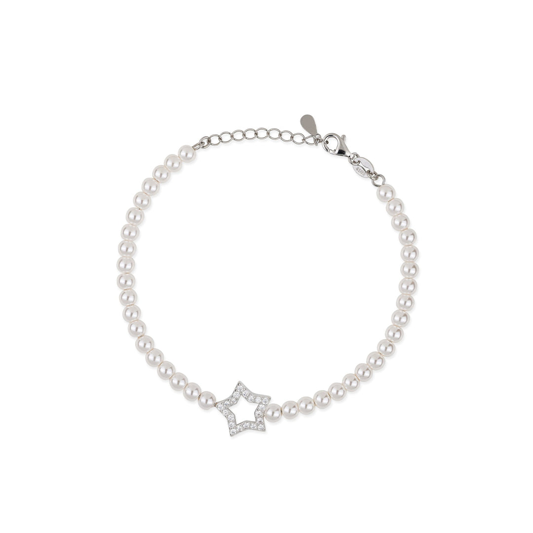 Bracciale di Perle con Soggetto Zirconato