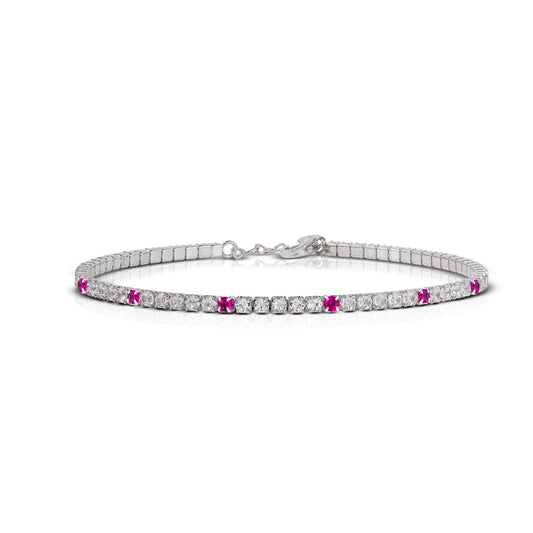 Bracciale Tennis con Zirconi Colorati