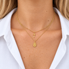 Collana Doppia Croce e Madonnina