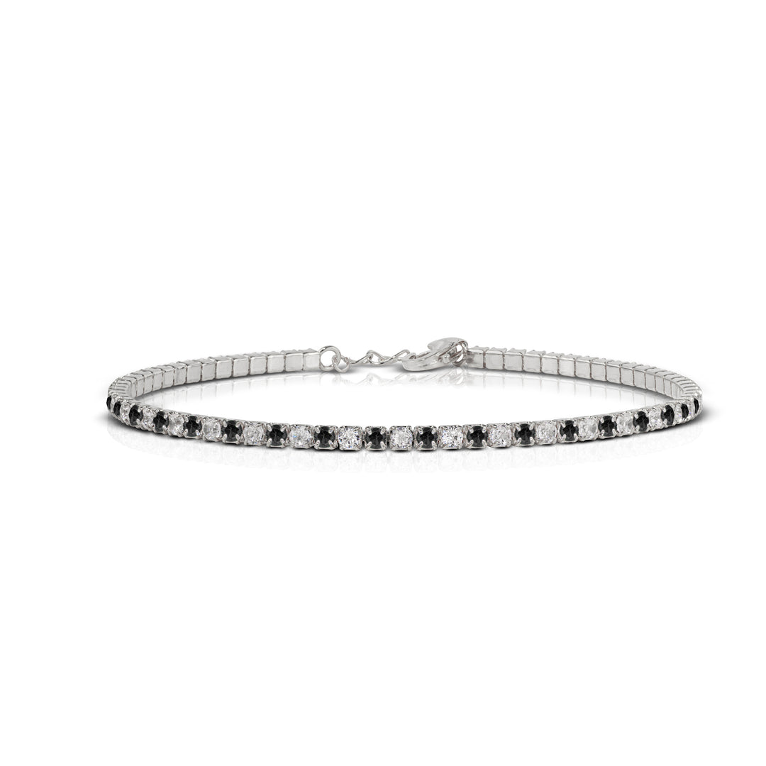 Bracciale tennis con Zirconi Bianchi e Colorati