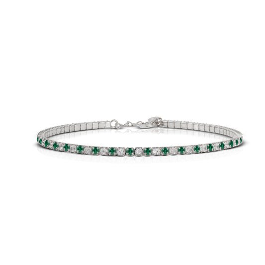Bracciale tennis con Zirconi Bianchi e Colorati