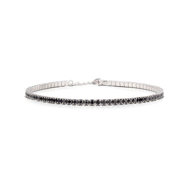 Bracciale Tennis con Zirconi Neri