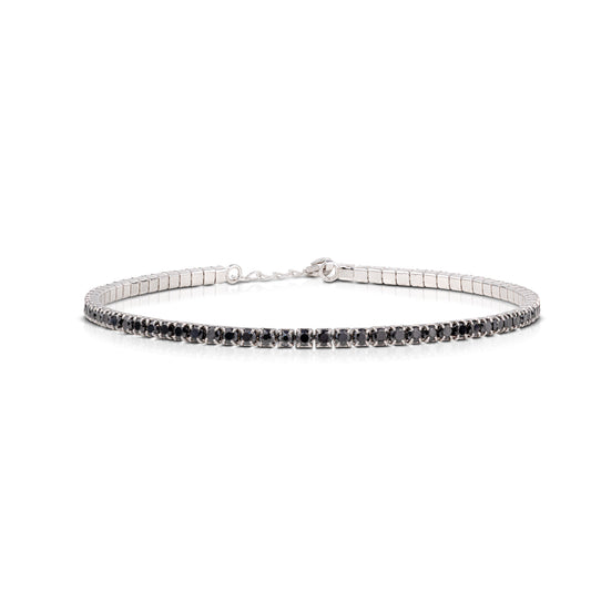 Bracciale Tennis con Zirconi Neri