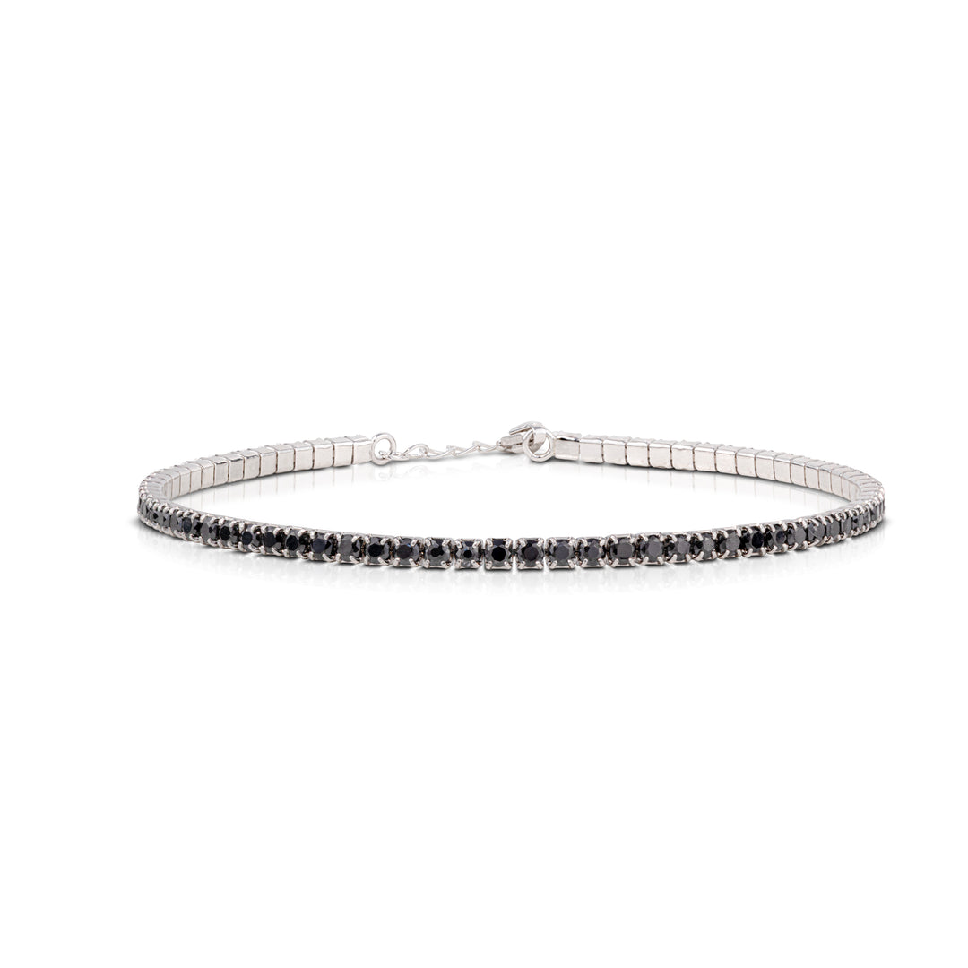 Bracciale Tennis con Zirconi Neri