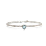 Carica l&#39;immagine nella Galleria, Bracciale Tennis Cuore di Luce
