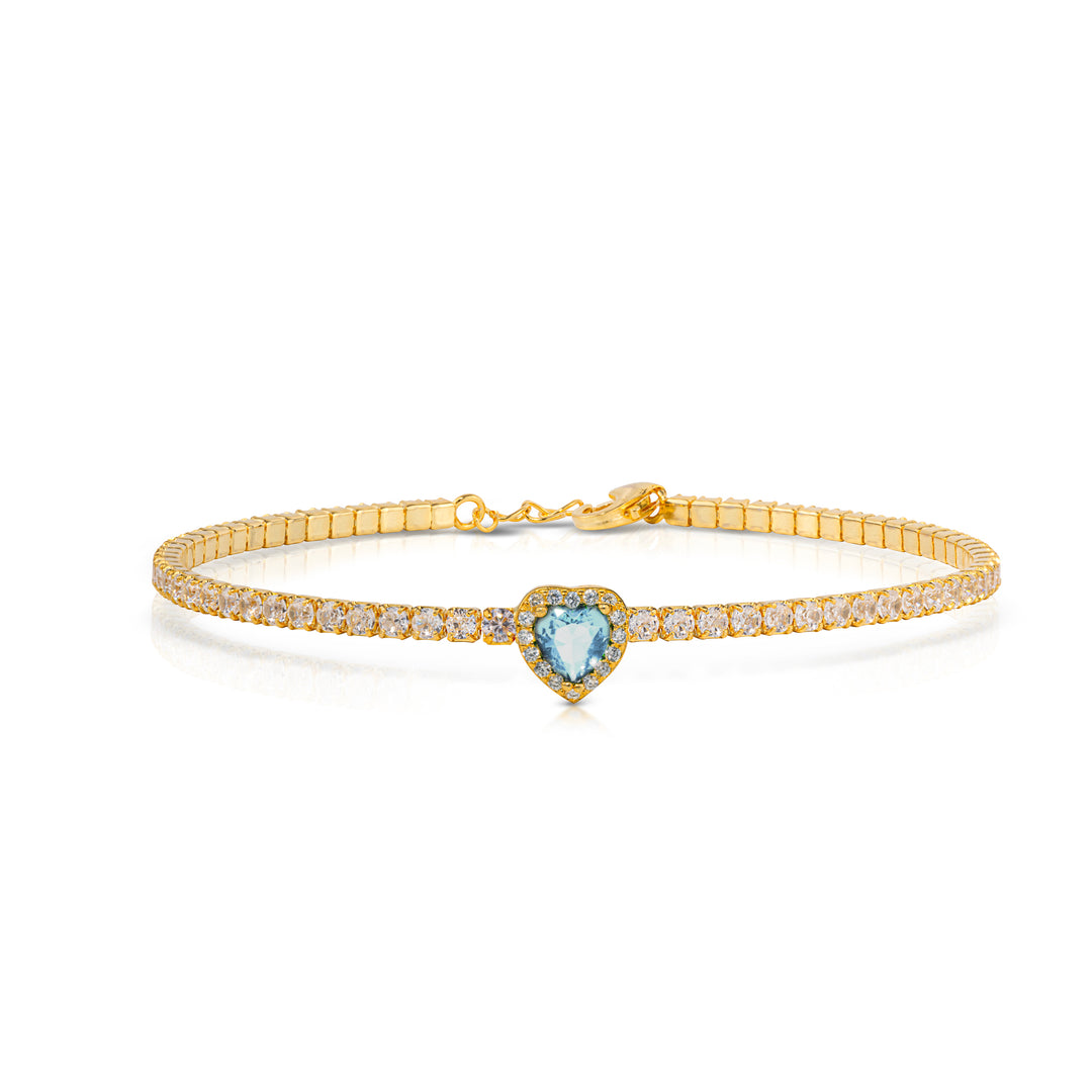 Bracciale Tennis Cuore di Luce