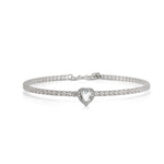 Carica l&#39;immagine nella Galleria, Bracciale Tennis Cuore di Luce

