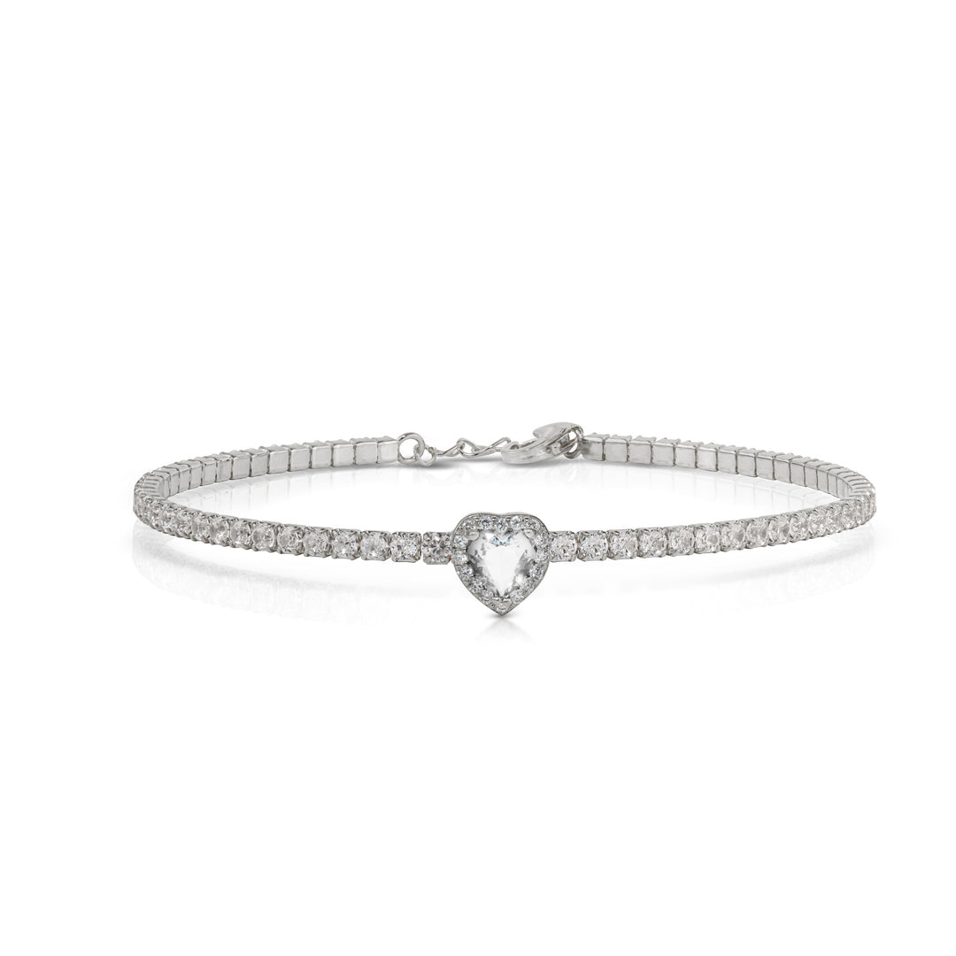 Bracciale Tennis Cuore di Luce