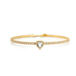 Carica l&#39;immagine nella Galleria, Bracciale Tennis Cuore di Luce
